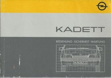vendo manuale uso e manutenzione tedesco OPEL KADETT edizione 1984