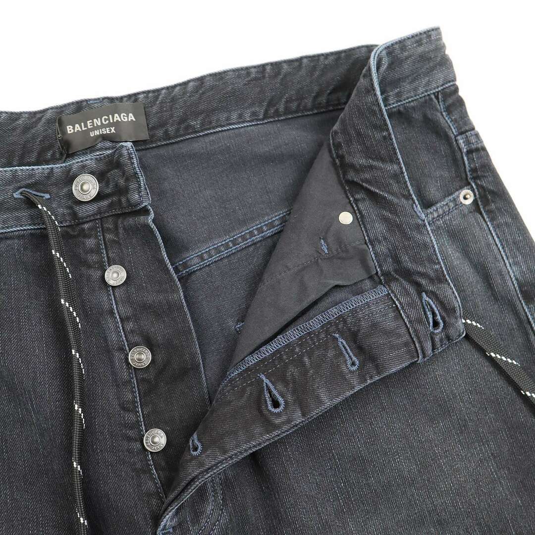 BALENCIAGA 24SS Drawstring Baggy Jeans Denim Pants 786643 BALENCIAGA 24SS Drawstring Baggy Jeans Denim Pants 786643
