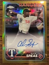 2024 Topps Chrome Alex Speas Gold Auto /50 RC #RA-ASP