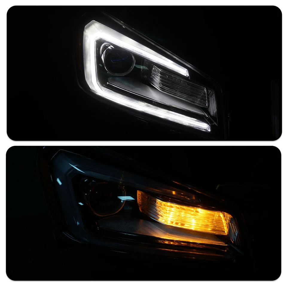 Conjunto de faros proyectores LED DRL halógenos para GMC Acadia 2013-2016 Foto 2 de 4