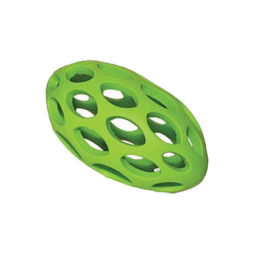 Dog Toy Rubber Football Rugby Ball Lattice Rosewood Cyber Tugger Tug Strong - Picture 9 of 11