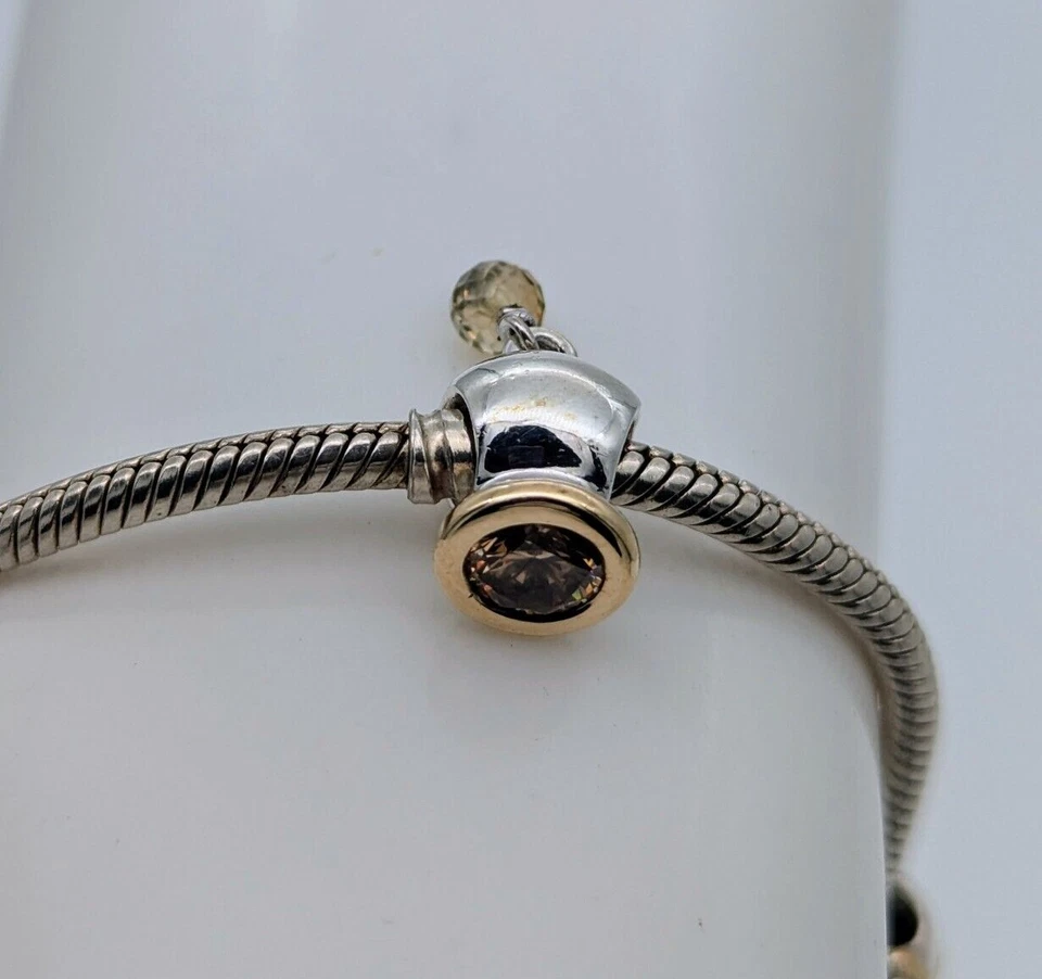 Pandora  Charm Armband 925 ALE - 14k Gold  für Pandora Armbänder #439 - Bild 2 von 4