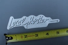 LOCAL MOTION Hawaii Surfboards Aloha Clear White 80s LM1 Vintage Surfing STICKER