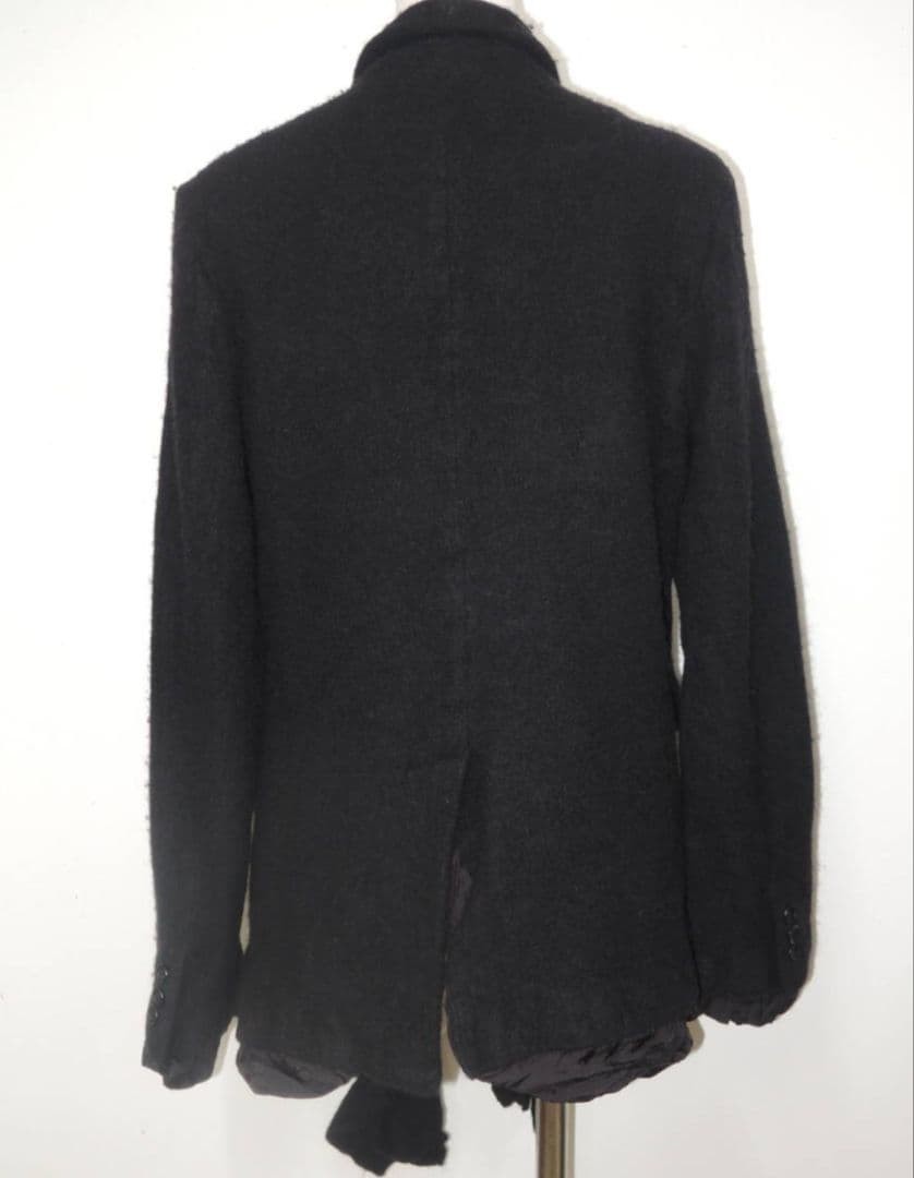 USED COMME RUFFLED COLLAR WOOL OUTER JACKET GOOD - image 2