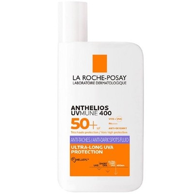 La Roche-Posay Anthelios Anti-Dunkle Flecken Fluid LSF 50+ 1 g (1er Pack), weiß 