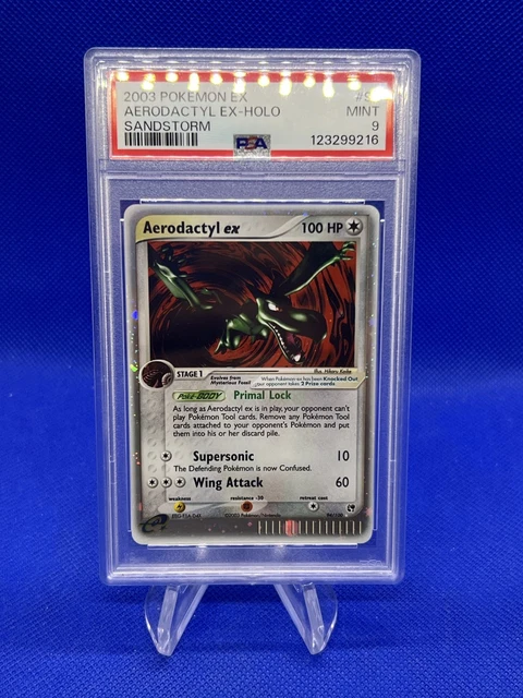 2003 Pokemon EX Sandstorm Aerodactyl ex #94 94/100 Ultra Rare PSA 9 NEW CERT