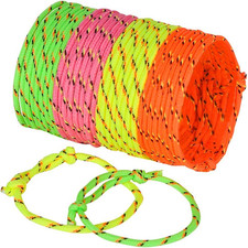 Friendship Bracelets for Kids - Pack of 144 Neon Adjustable Woven Rope Friends