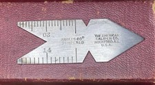 American Caliper Co. Tempered 60 Degree Fishtail Machinist Center Gage QTY 1