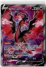 Galarian Moltres V (Full Art) Ultra Rare SWSH06: Chilling Reign 176/198 Holo NM