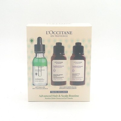 L'Occitane GENTLE & BALANCE TRAVEL SET Hair & Scalp Routine *NEW IN BOX*