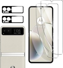 2PCS Screen Protector for Motorola Razr 2023 Case Friendly Anti Scratch HD
