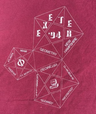 PEA Class of 1994 T-Shirt Phillips Exeter Academy Prep School Math Geek Sports