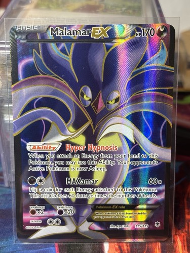 Malamar EX #115 Phantom Forces Full Art Ultra Rare Holo Pokemon MISCUT ERROR