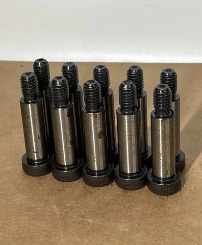 Lot of 10 1/2” x 1-1/2” Shoulder Bolts 3/8-16 Alloy Steel Socket Head TVS