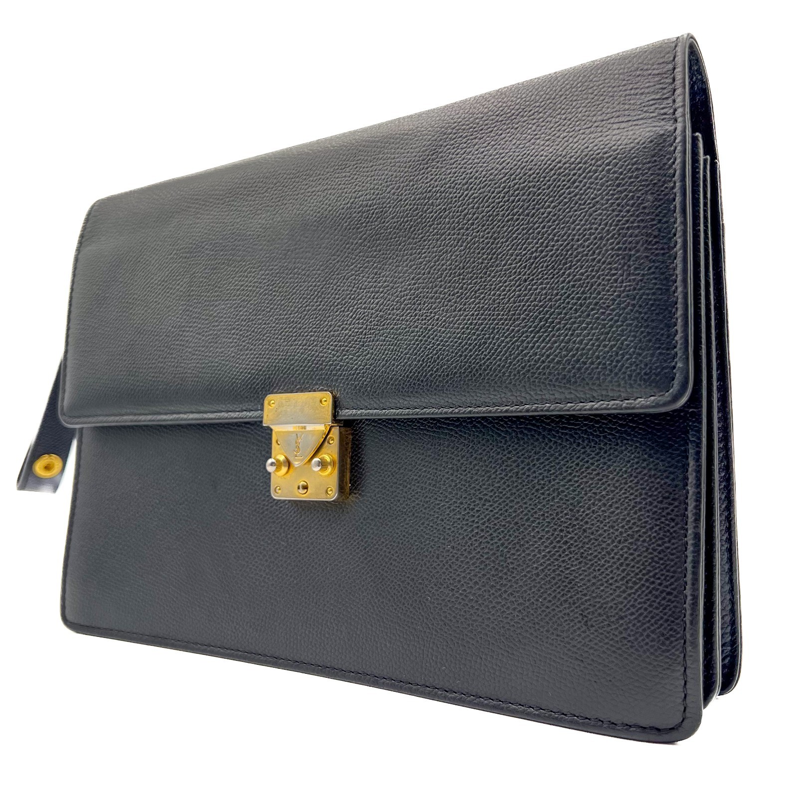 Pochette Saint Laurent Vintage Pelle Nera Yves Saint Laurent YSL Autentica