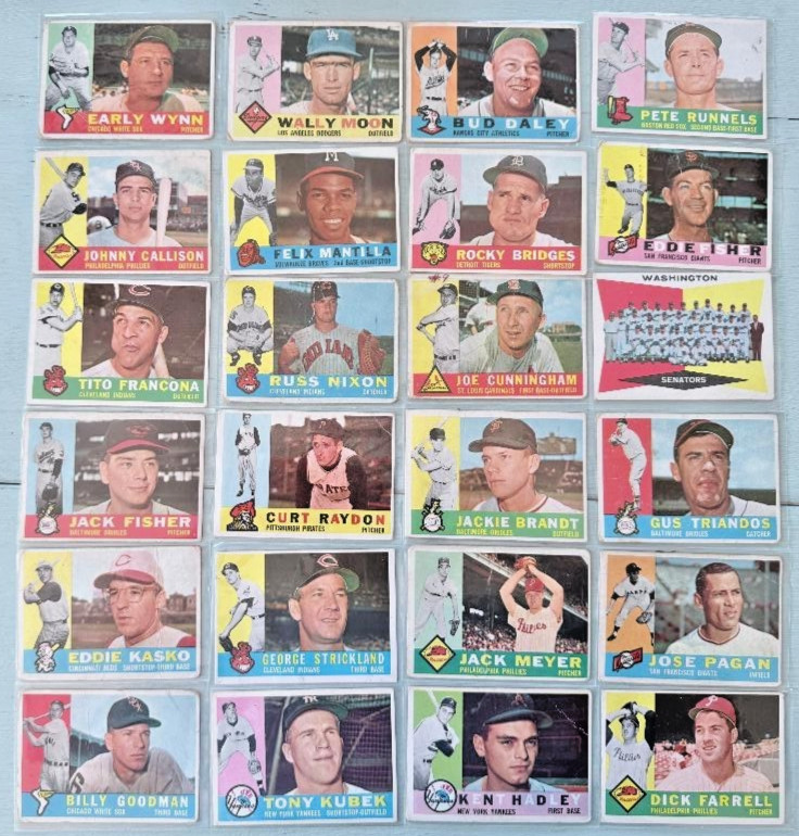 1960 Topps Lot 0f (150+) Different   Wynn, Callison, Martin, Pinson, Osteen +++