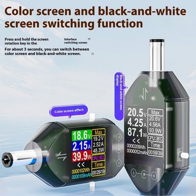 5.5x2.5mm 4.5-50V 0-12A 600W LCD Digital Voltmeter Vurrent Meter Ammeter Voltage