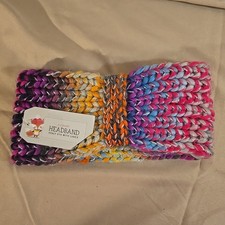 NEW NWT Womens/Girls Belted Multi Color Knitted Soft Stretchy Headband