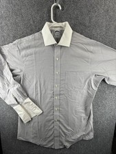 Brooks Brothers Non-Iron Contrast Collar Slim French Cuff Cotton Striped 16 33