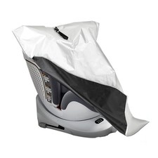 Baby Car Seat Sun Shade Cover, Cooling Protector for Infant Seats Silver
