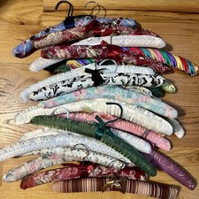 Set/Lot of 27 Fabric Hangers -Floral, Strips, Plain, Colors, Polk Dots