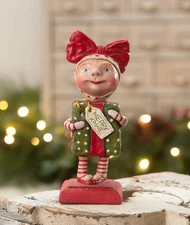 Bethany Lowe Debra Schoch Surprise Package Girl Christmas Figure NEW HH3932