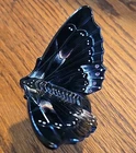 Fenton Black Iridized Butterfly Figurine – “Daisy” Hand Painted by S. Hart –...