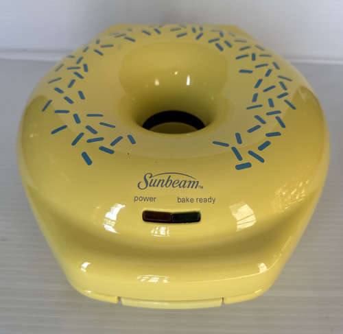 Sunbeam Donut Shaped Donut Maker Sunny Yellow Model FPSBDML920 Tested Works