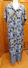 BNWT White Stuff Linen Shirtdress Size 22 Blue Floral Charity Sale