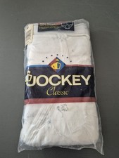 VTG 1996 Jockey Mens Classic White 3 Pack Brief Cotton Y-Front Underwear Size 40