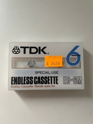 1x TDK Endless Cassette 6min Audio Kassette - Tape - OVP - New!