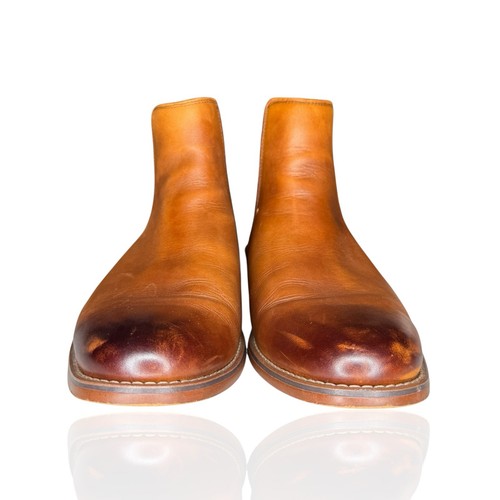 G.H. Bass & Co Men's 9.5 Ombré Leather Ankle Broker Boots Made In USA Pull On - Picture 2 of 9