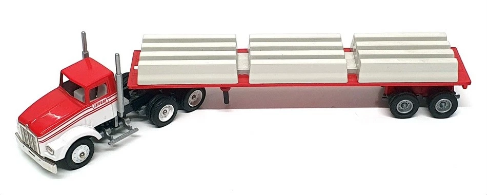 Camión y remolque Winross escala 1/64 27324 - Kenworth (Leffler) - rojo/blanco Foto 4 de 4