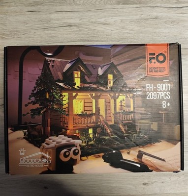 Funwhole FH-9001 Wood Cabin 2097 Teile LEDKompatibel mit LEGO