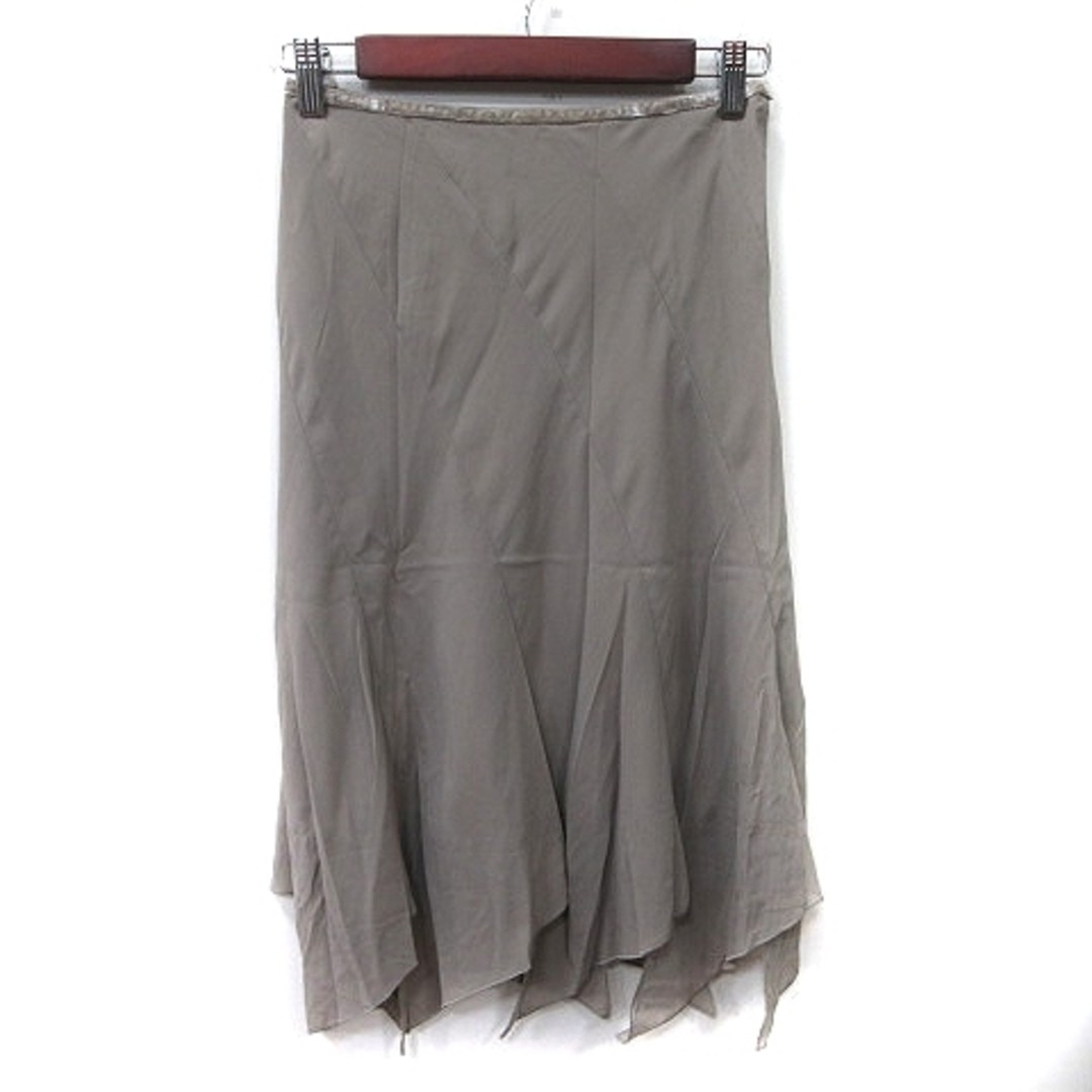 スカート [Pahisum] STIRPE MERMAID SKIRT Vanilla Confusion Mermaid Skirt Knee Length Chiffon 36 S