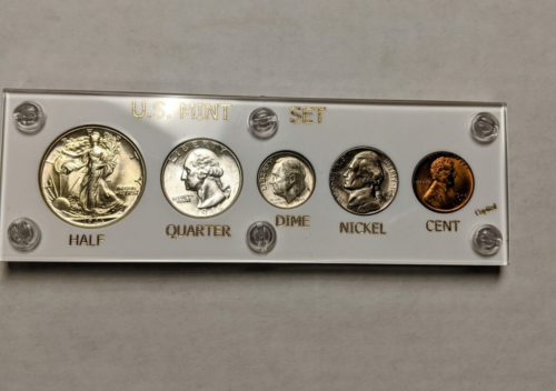 1946 Uncirculated Year Set w/ Capital Holder - Better Dates, Mix of P/D/S Mints