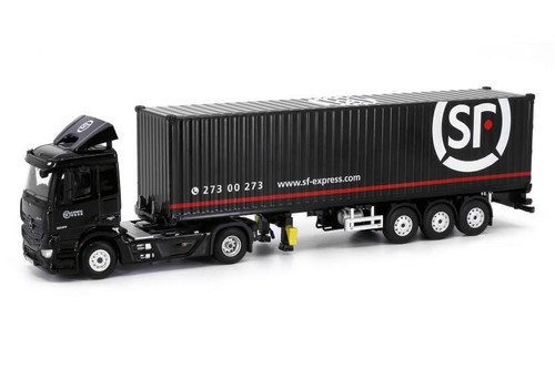Tiny 1:64 MERCEDES-BENZ Antos Container Lorry SF Express Diecast Model Car inbox - Picture 2 of 6