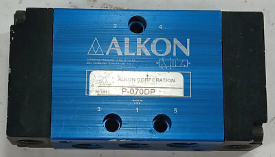 1 NEW ALCON P070DP 4 WAY 2 POSITION 5 PORT AIR PILOTED VALVE NNB **MAKE OFFER**