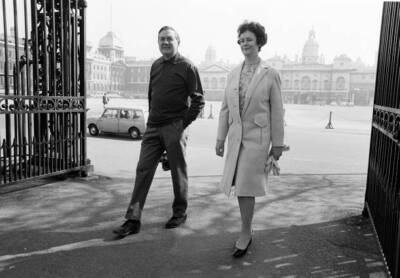 James Callaghan Chancellor of the Exchequer walking through St Jam- Old Photo