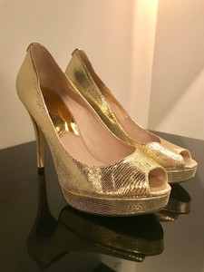 michael kors gold high heels