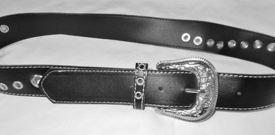 black belt with lots of holes