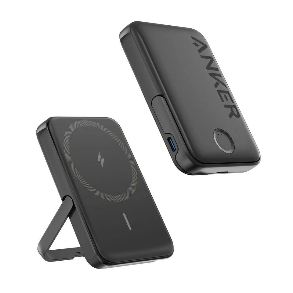 Anker MagGo Magnetic Power Bank w/Kickstand 5000mAh 7.5W Wireless Battery-2 Pack