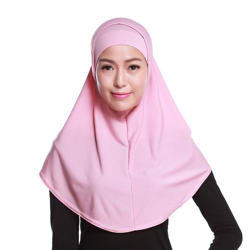 One Piece Amira Muslim Instant Hijab Scarf Pull On Ready To Wear Headscarf Shawl - Picture 75 of 125