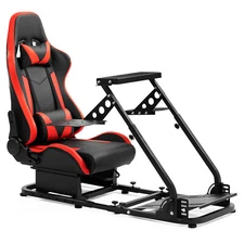 Hottoby Racing Flight Sim Cockpit Stand With Seat Fit  Thrustmaster 150 PXN V9