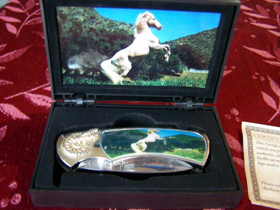 Arko Horse Pocket Knife Gift Set Box Very Nice NEW Certificate of
