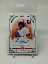 2022 Onyx Vintage Blue Signatures Carson Montgomery RC Rookie AUTO Autograph