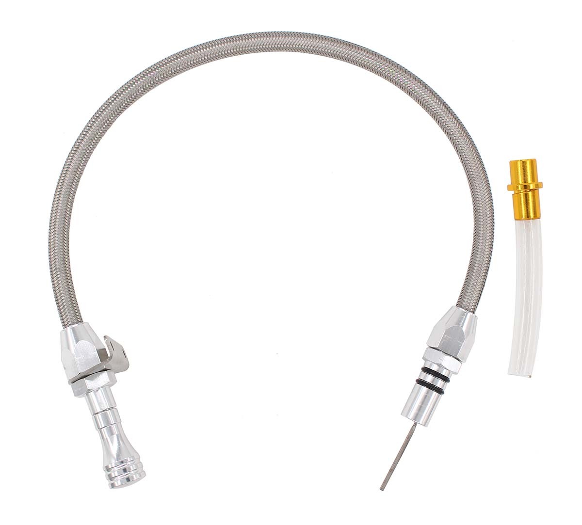 Stainless Flexible Dipstick Fits GM Chevy TH350 TH400 Turbo - Foto 8