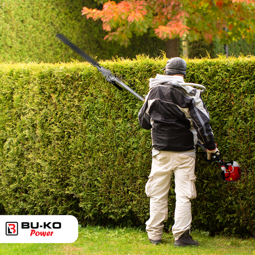 BUKO Multi Functional Garden Tool 52cc Long Reach Petrol 3 Poles with