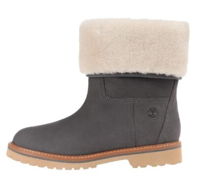 Timberland women's shoes boots Chamonix Valley waterproof leather sheepskin Gray
