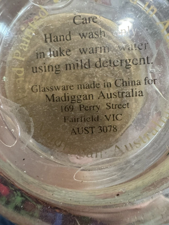 Set Of 2 MADIGGAN AUSTRALIA CRYSTAL HAND PAINTED  ROSEs Gold VOTIVE 5” - Image 4 of 4